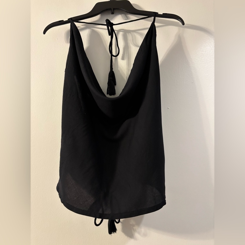 Black Halter Top
